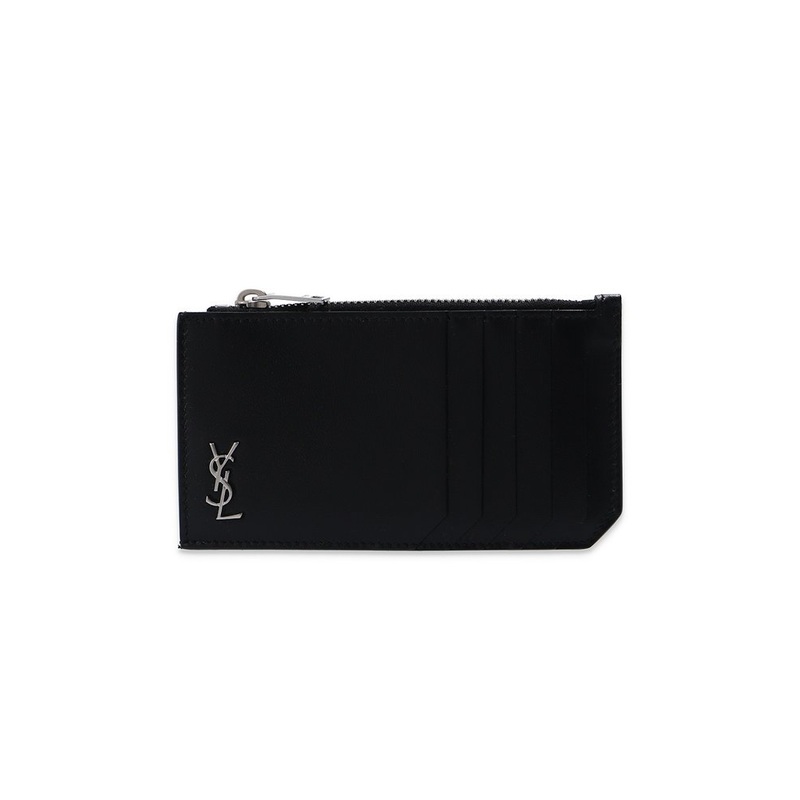 Saint Laurent Tiny Monogram Fragments Zip Card Case – Cettire