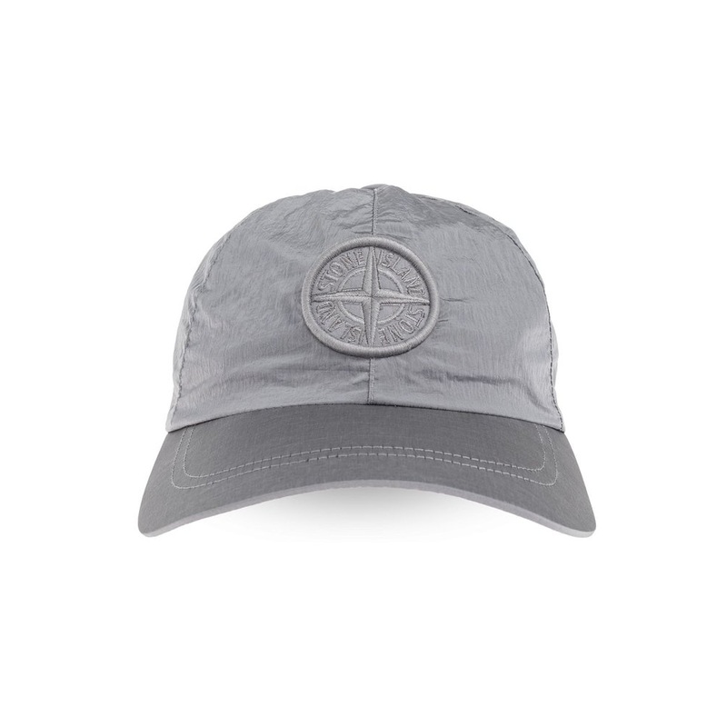 Stone Island Logo Detailed Curved Peak Cap