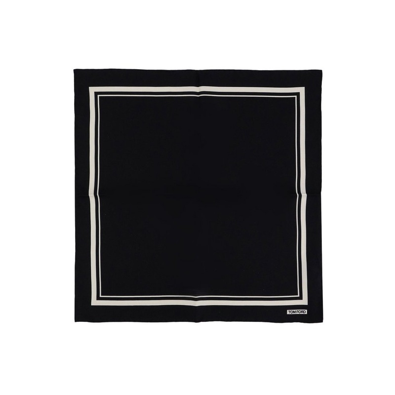 Tom Ford Tonal Frame Pocket Square Scarf