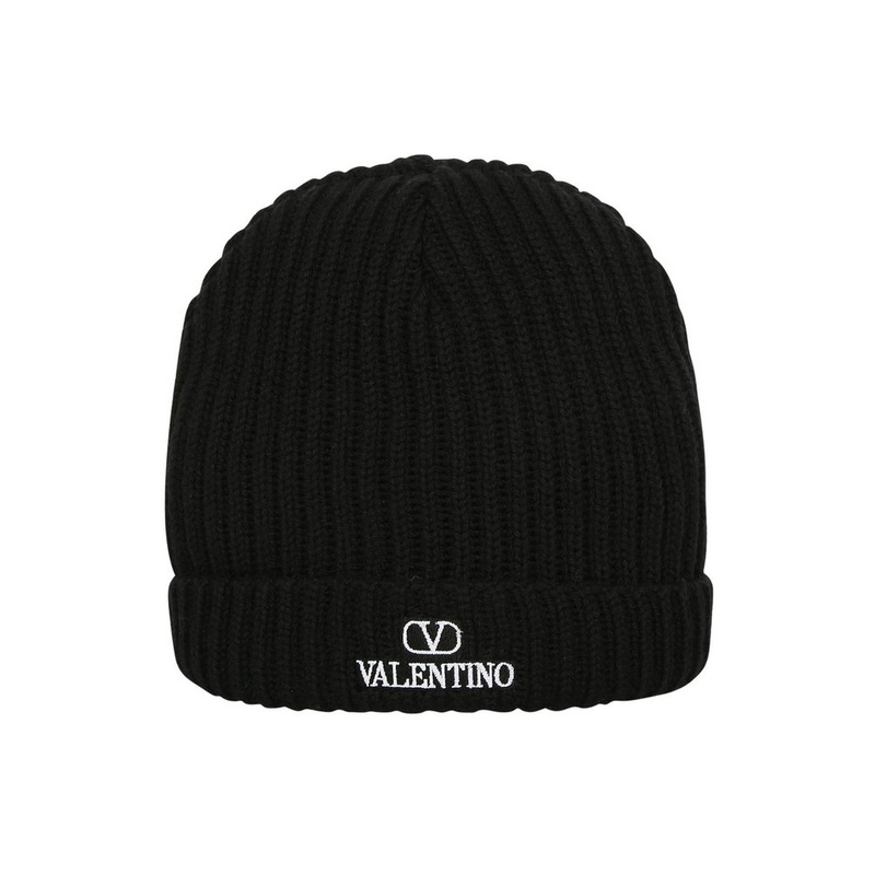 Valentino Logo Embroidered Beanie