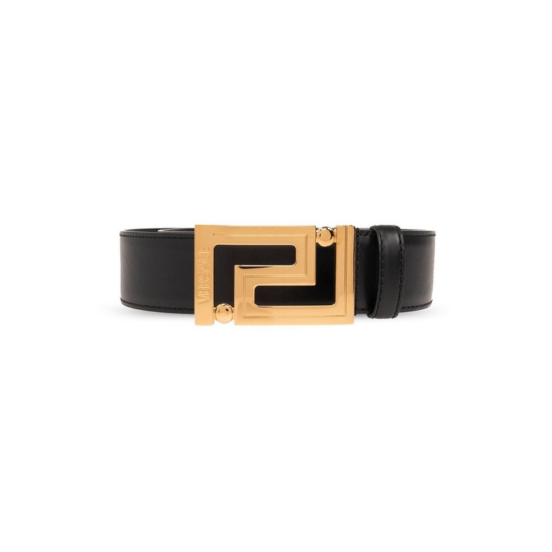 Versace Greca Logo Engraved Belt