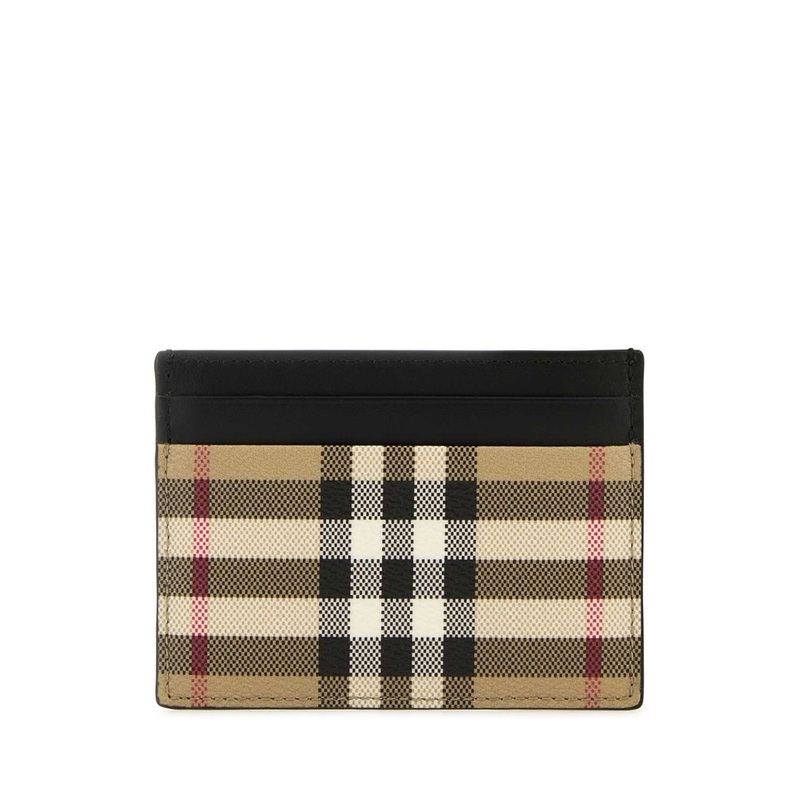Burberry Checked Rectangular-Shaped Cardholder