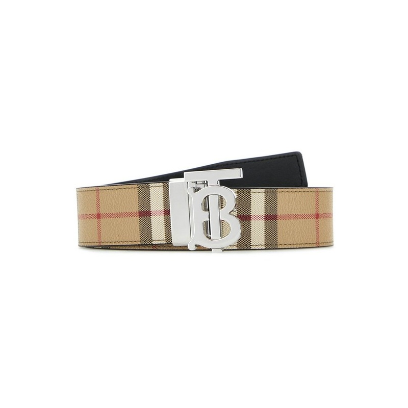 Burberry Checked TB Buckle Belt