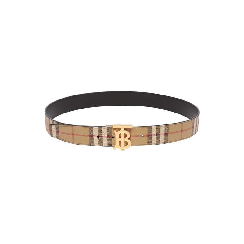 Burberry Logo Plaque Reversible Buckled Belt