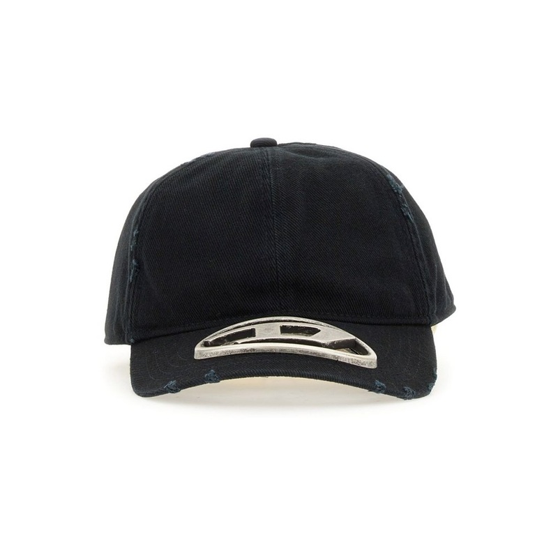 Diesel C-Beast-A1 Oval D Plaque Distressed Baseball Cap