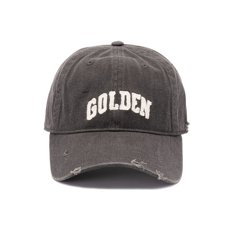 Golden Goose Deluxe Brand Logo Detailed Distressed Baseball Cap