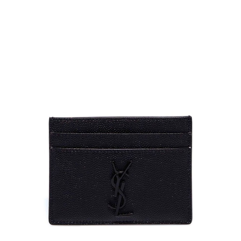 Saint Laurent Cassandre Logo Plaque Card Holder