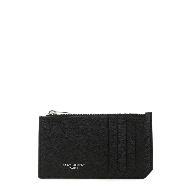 Saint Laurent Fragment Zipped Card Case – Cettire