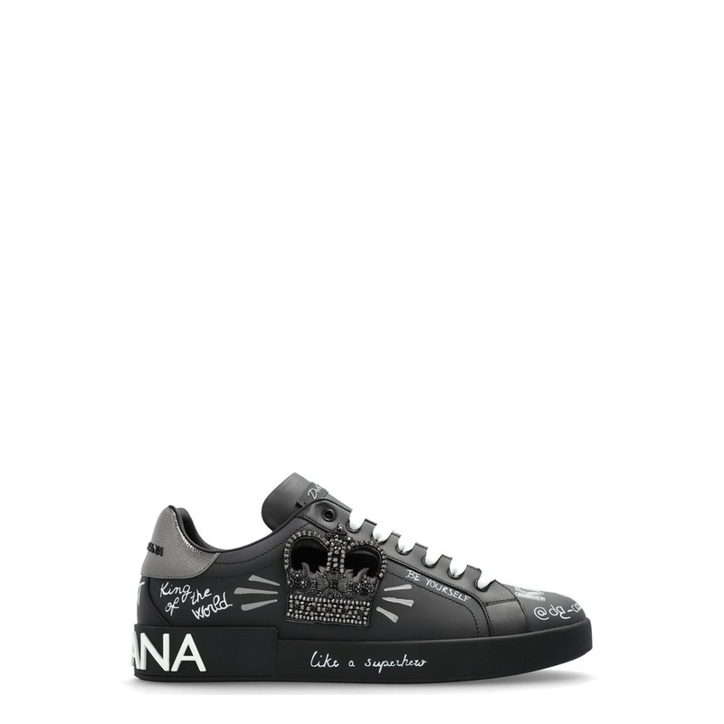 Dolce & Gabbana Graffiti Printed Low-Top Sneakers