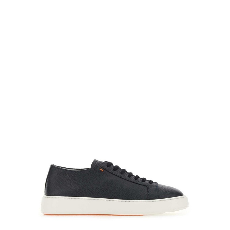 Santoni Round Toe Lace-Up Sneakers