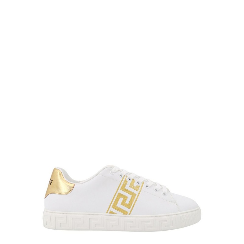Versace Greca Embroidered Low-Top Sneakers
