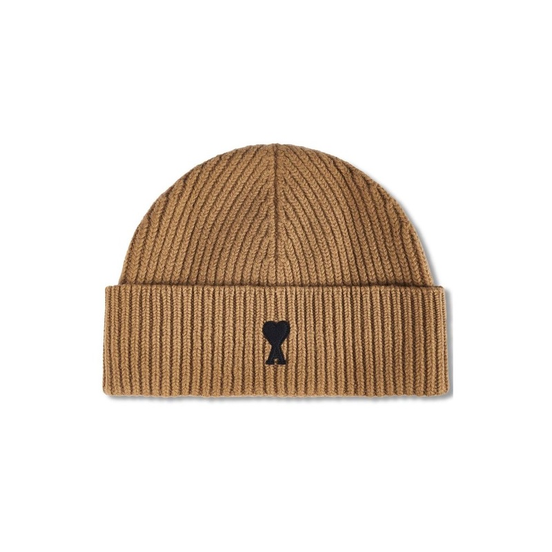 AMI Paris Ami De Coeur Ribbed Beanie