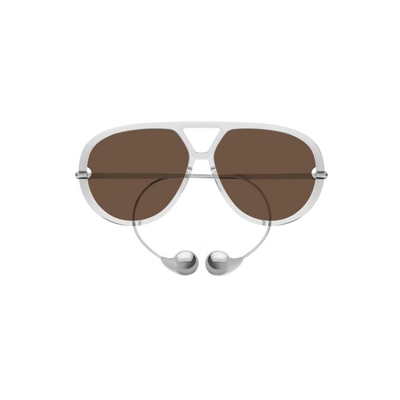 Bottega Veneta Eyewear Drop Aviator Frame Sunglasses