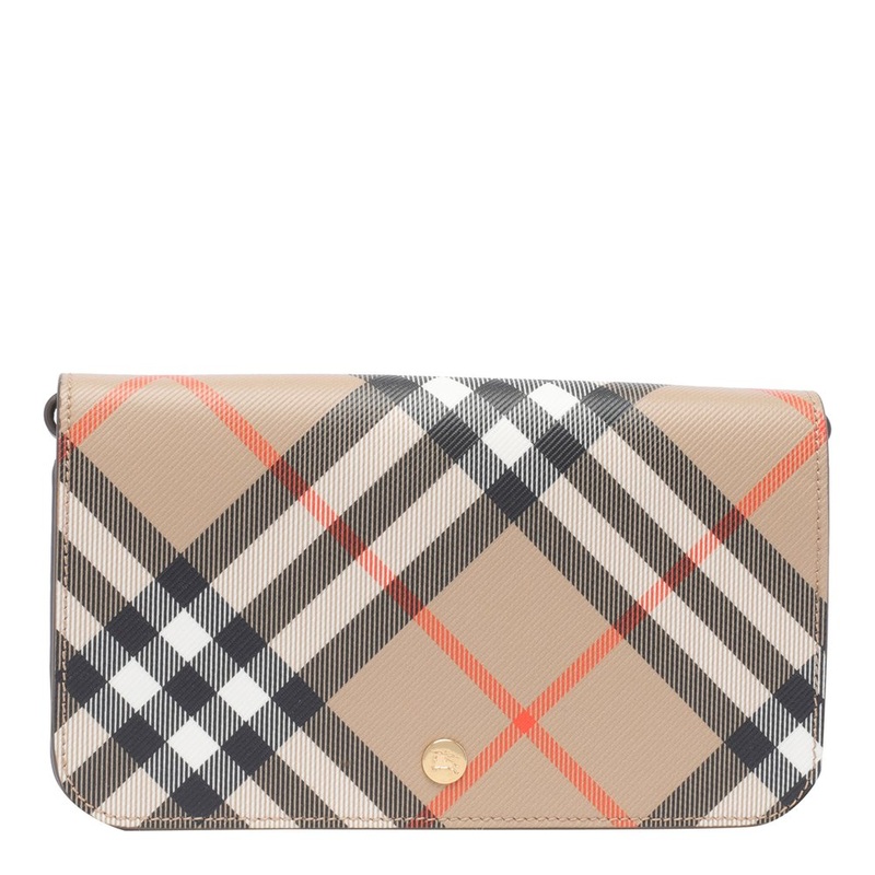 Burberry Checked Chain-Linked Wallet