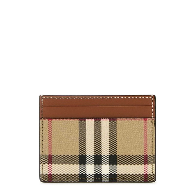 Burberry Vintage Checked Open Top Cardholder