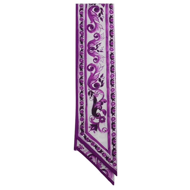 Dolce & Gabbana Maiolica Printed Twill Headband