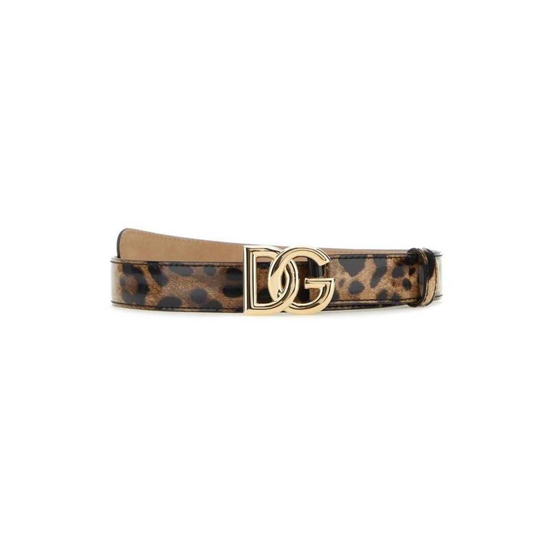 Dolce & Gabbana X Kim Leopard-Printed Buckle Belt