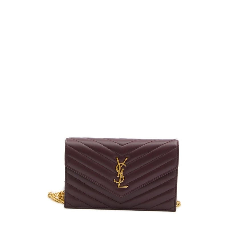 Saint Laurent Envelope Cassandre Chain Wallet