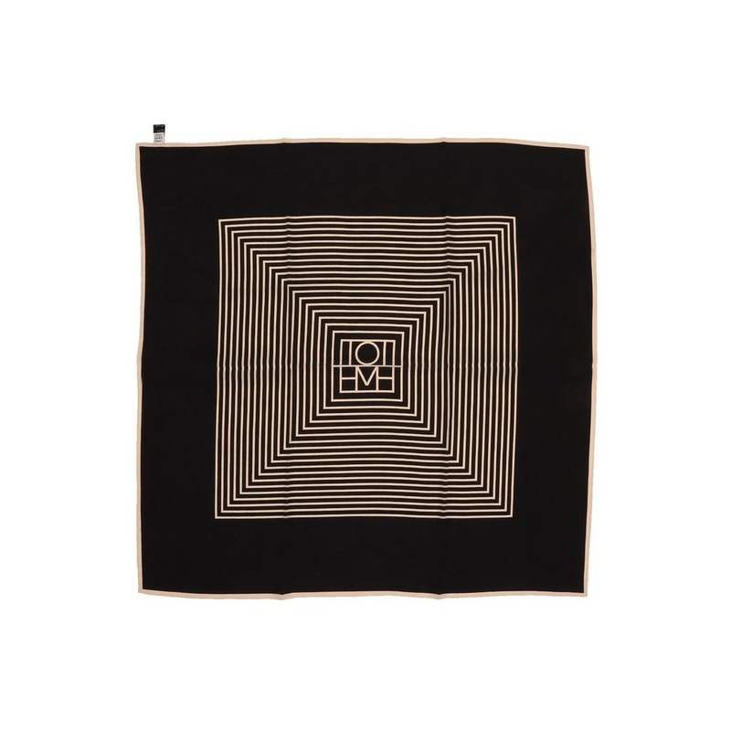Totme Centered Monogram Scarf – Cettire