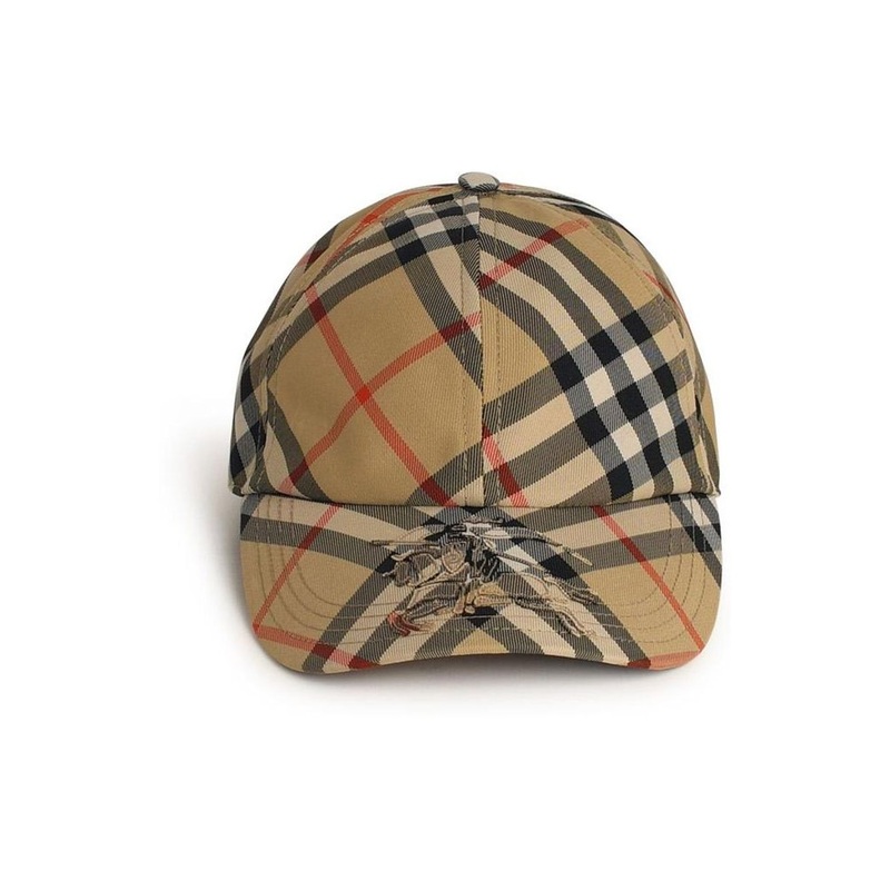 Burberry Check Printed Baseball Cap