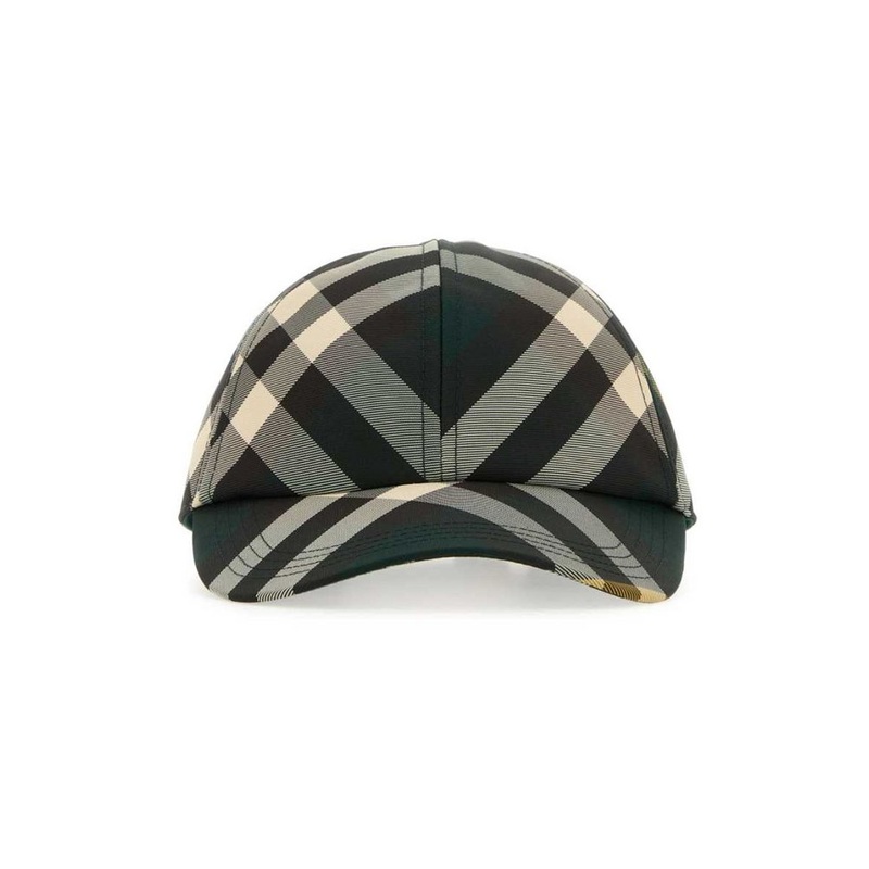 Burberry Checked Curved-Peak Baseball Cap