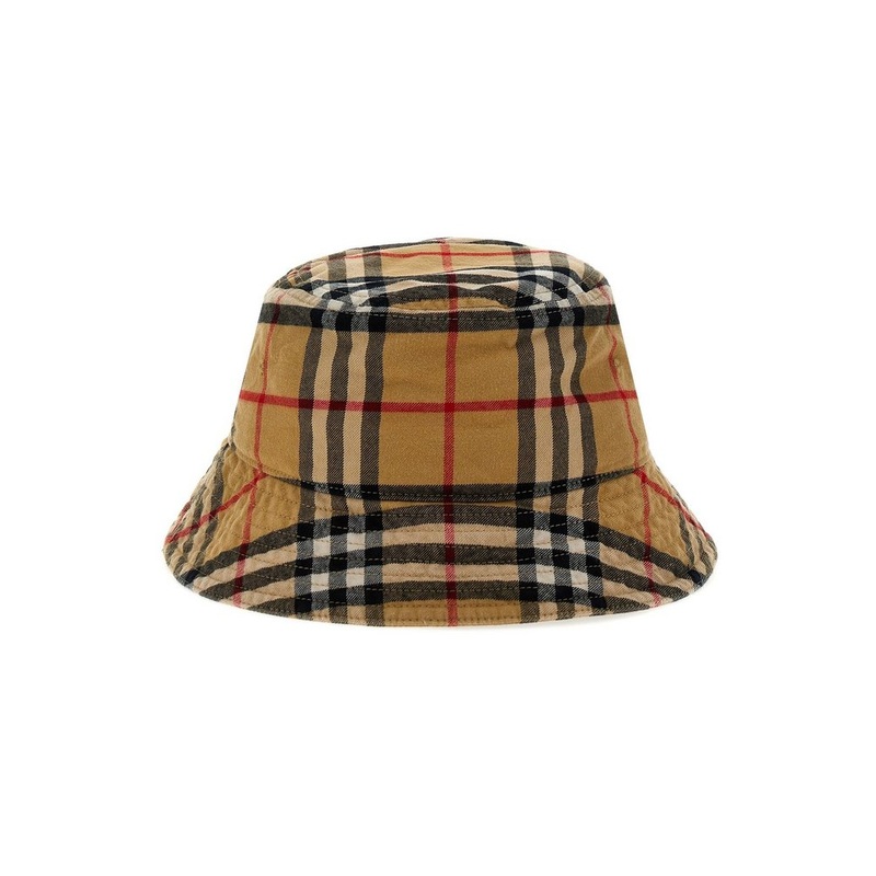 Burberry Checked Pull-On Bucket Hat
