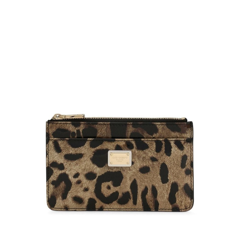 Dolce & Gabbana Leopard Printed Medium Card Holder