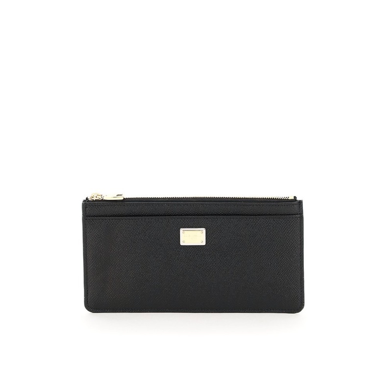 Dolce & Gabbana Logo Plaque Zipped Cardholder – Cettire