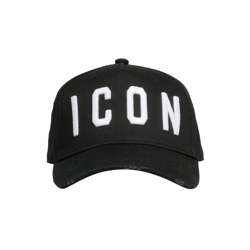 Dsquared2 Icon Embroidered Distressed Baseball Cap
