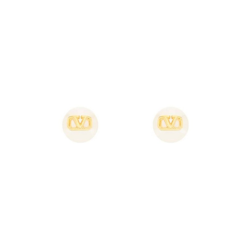 Valentino VLogo Plaque Earrings