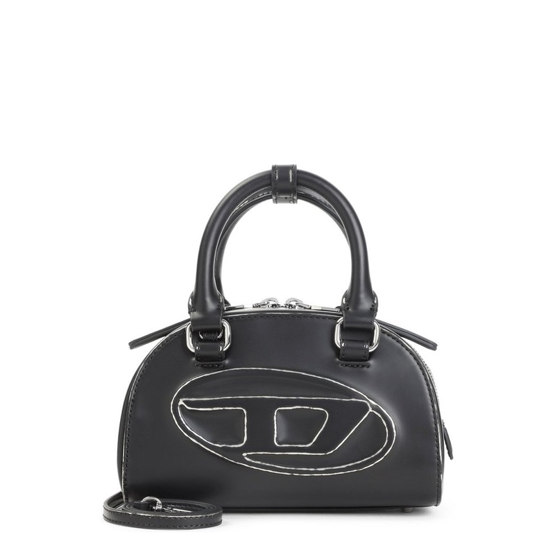 Diesel Logo Debossed Zipped Top Handle Bag