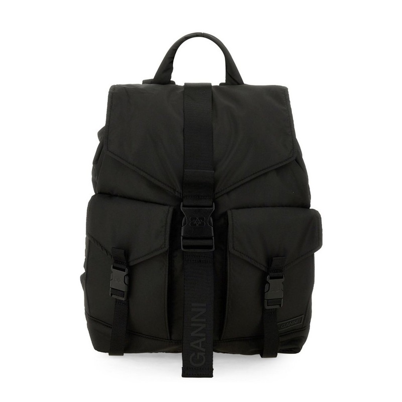 Ganni Tech Pocket Detailed Backpack
