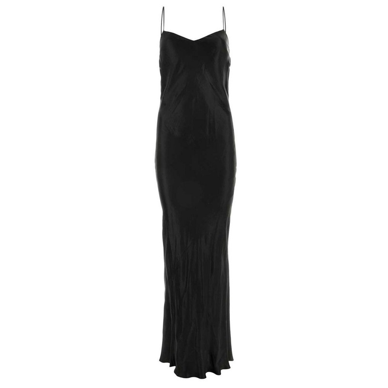 Saint Laurent Cowl Back Long Dress