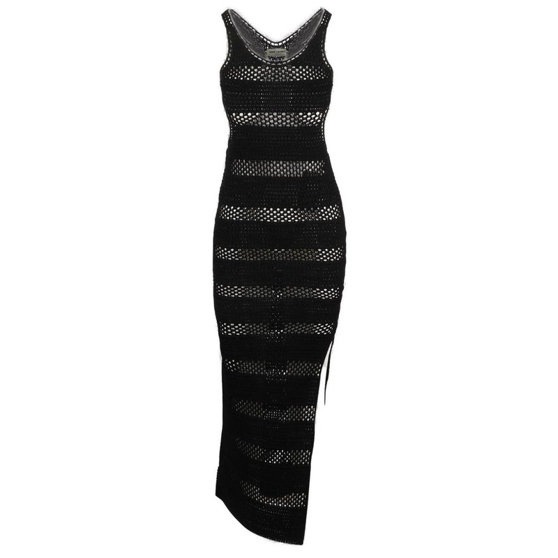 Saint Laurent Cut-Out Crochet Dress