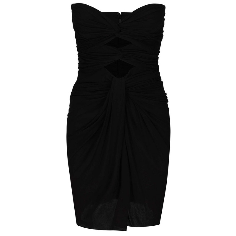 Saint Laurent Cut-Out Sleeveless Mini Dress