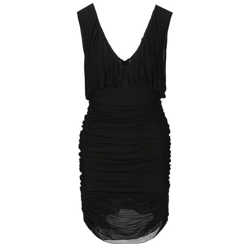 Saint Laurent Draped Sleeveless Dress