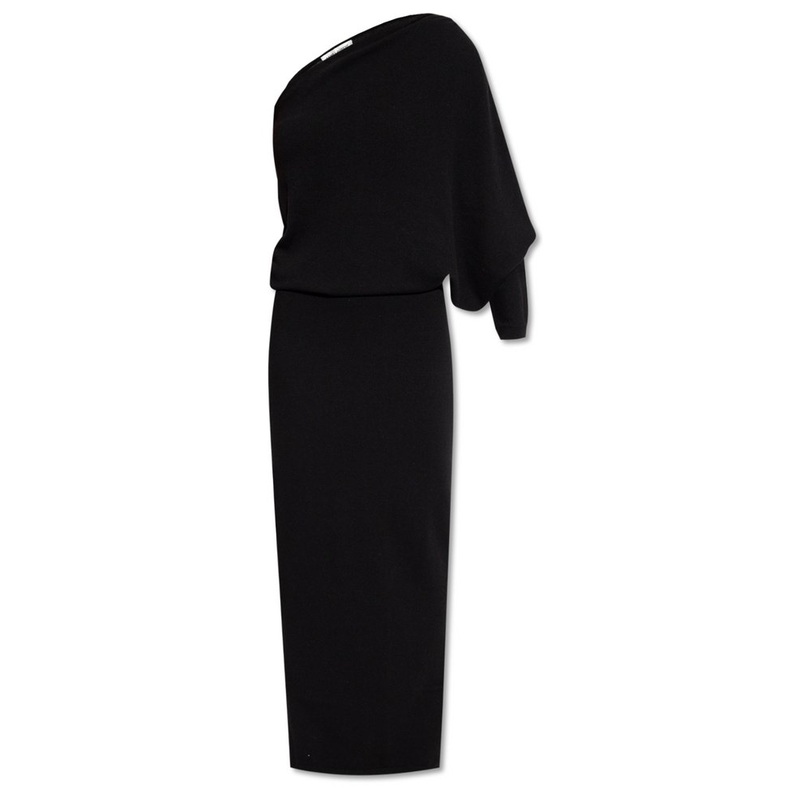 Saint Laurent Long One-Shoulder Dress