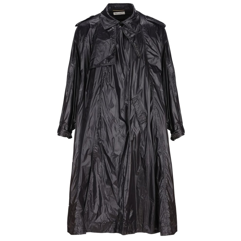 Saint Laurent Long-Sleeved Padded Coat