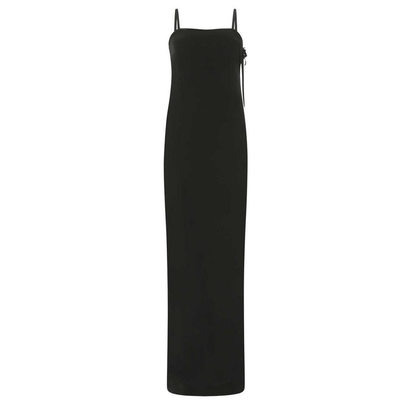 Saint Laurent Spaghetti Strap Midi Dress