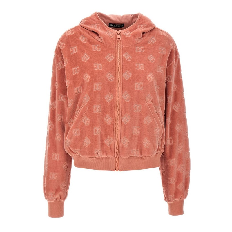 Dolce & Gabbana DG Logo Jacquard Chenille Hoodie
