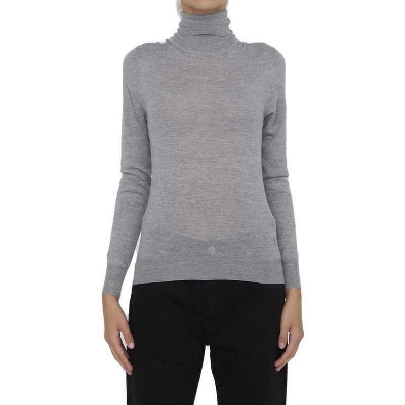 Saint Laurent Cassandre Turtleneck Long-Sleeved Jumper