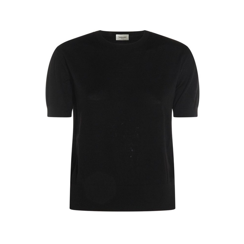 Saint Laurent Crewneck Short-Sleeved Jumper