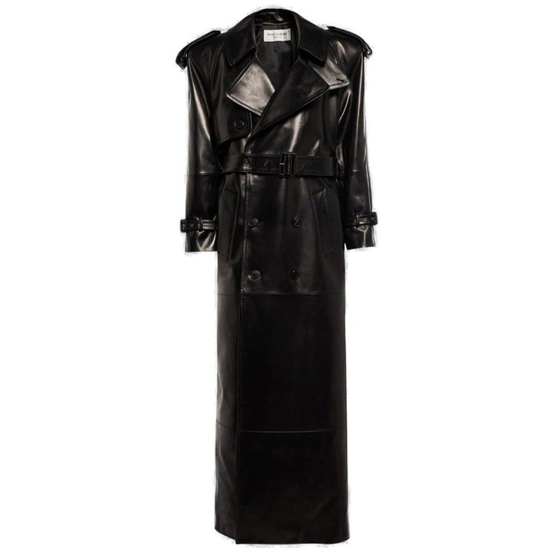 Saint Laurent Double-Breasted Belted Trench Coat
