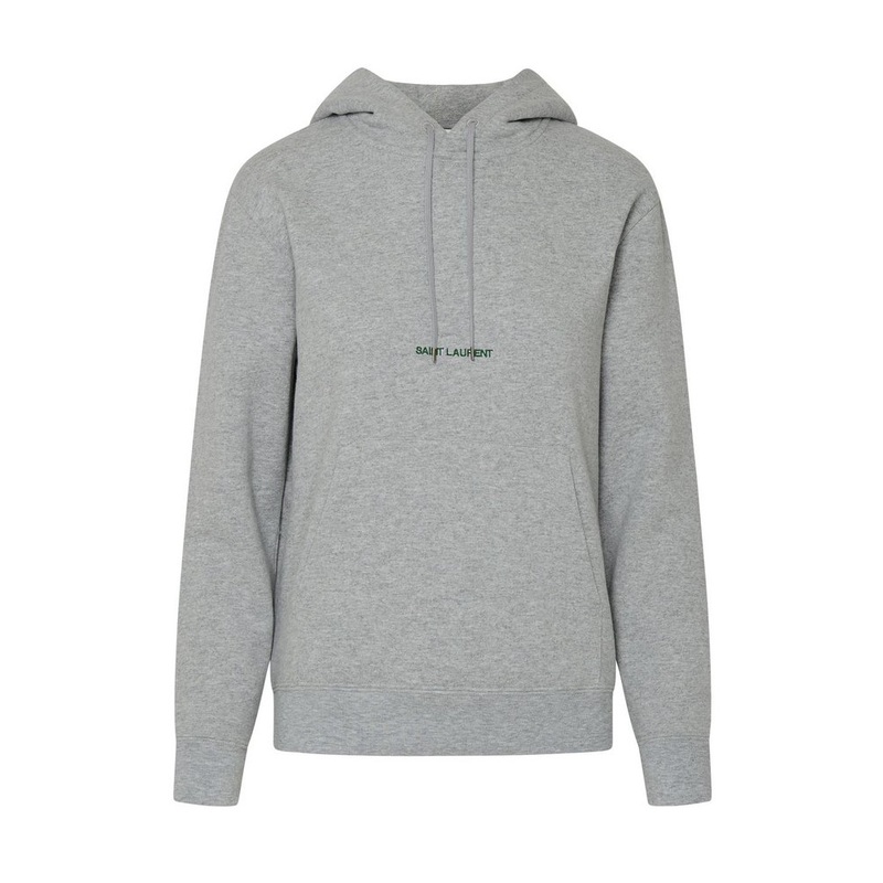Saint Laurent Logo Embroidered Drawstring Hoodie