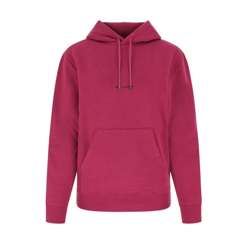 Saint Laurent Logo Printed Hoodie – Cettire