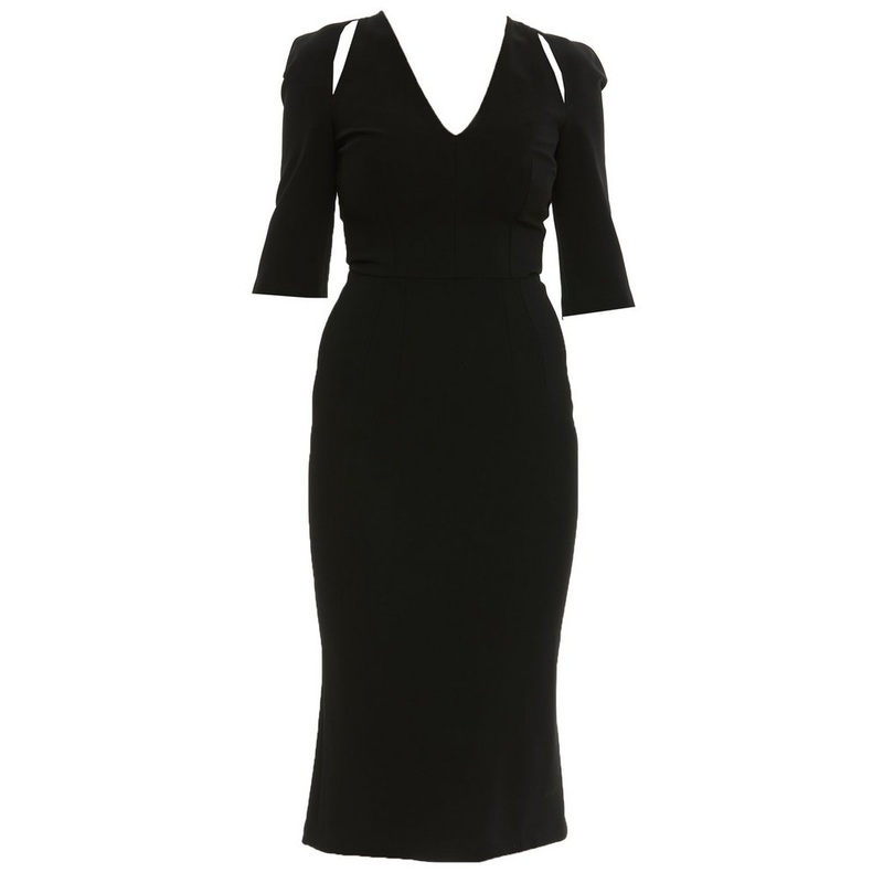 Dolce & Gabbana Cut-Out Jersey Midi Dress