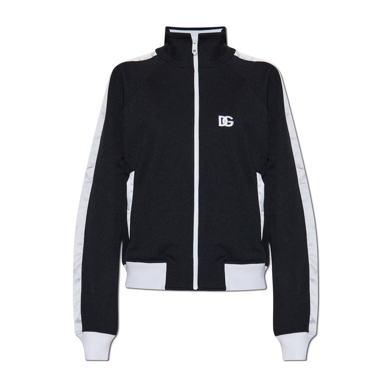 Dolce & Gabbana DG Logo Embroidered Zipped Sweatshirt