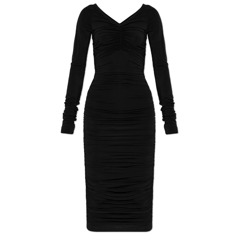 Dolce & Gabbana Draped Calf-Length Dress