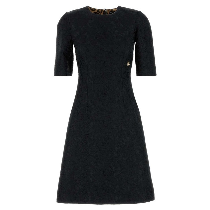 Dolce & Gabbana Floral Jacquard Midi Dress