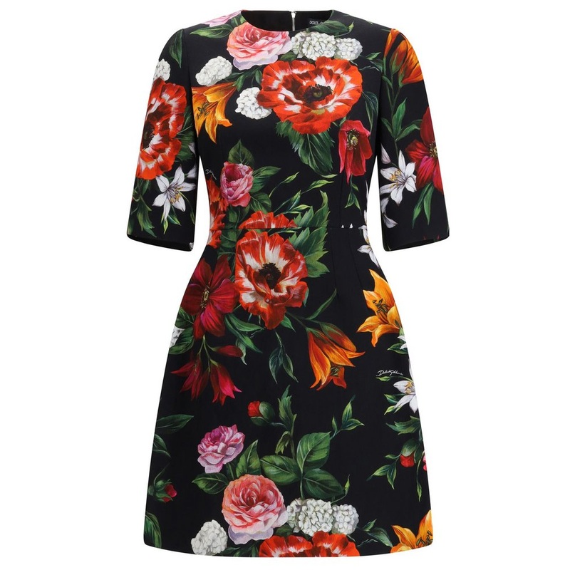 Dolce & Gabbana Floral Printed Midi Dress
